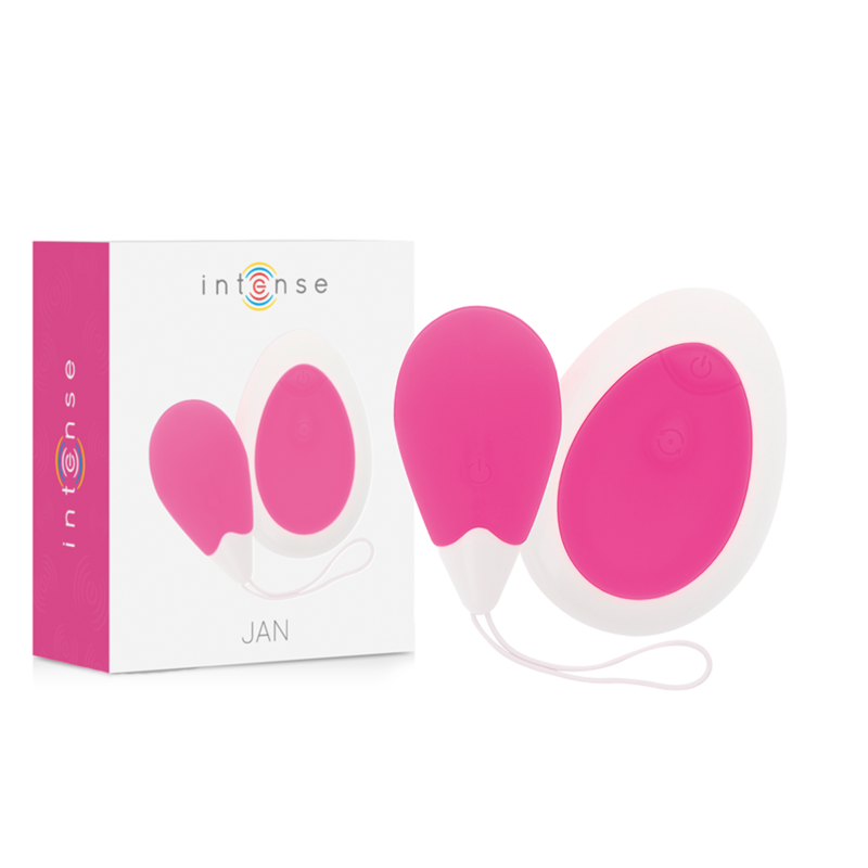 Intense - Vibrateur Jan Egg Télécommande Rose